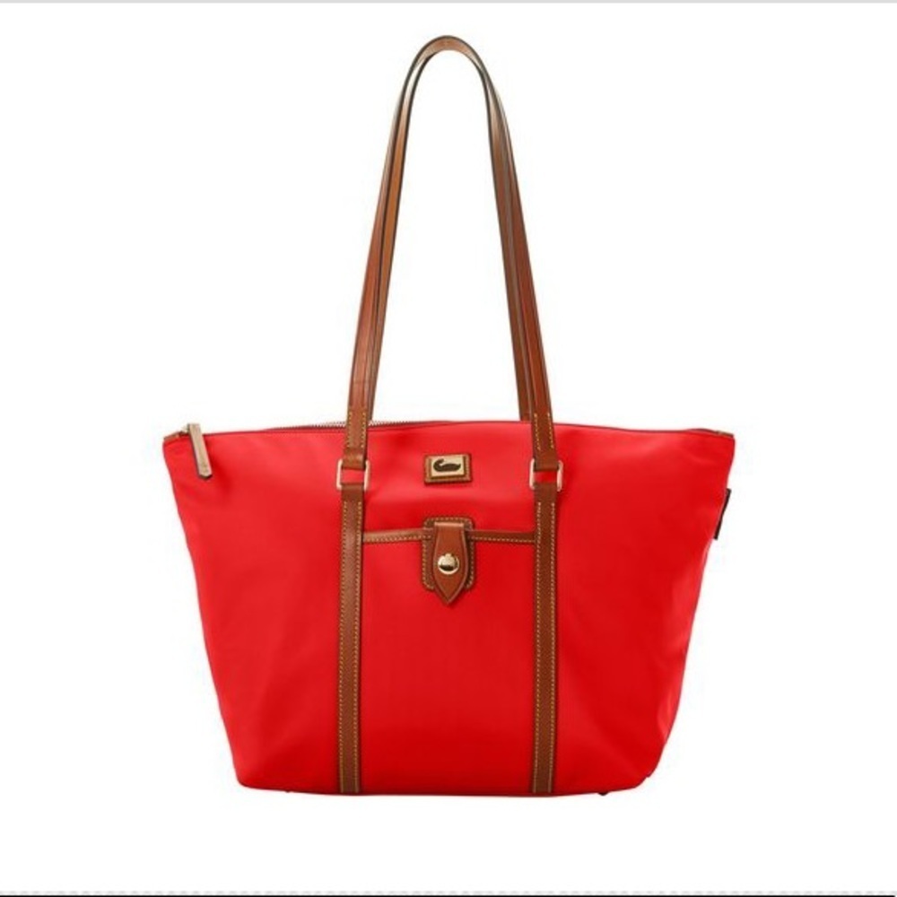 Dooney & Bourke Wayfarer Zip Tote Bag Red - Picture 15 of 16